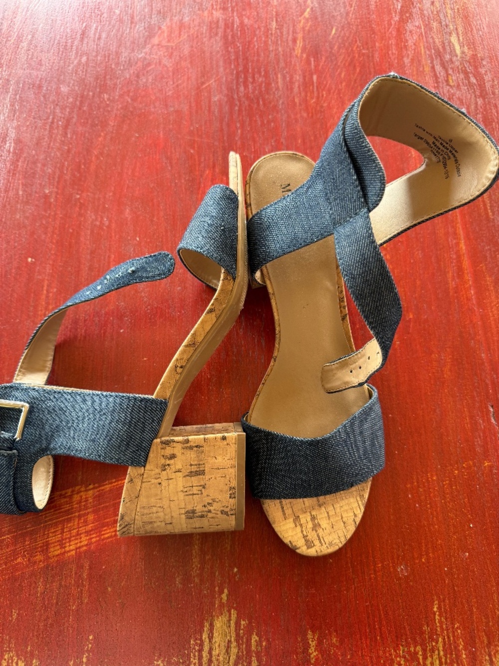 Merona denim heels